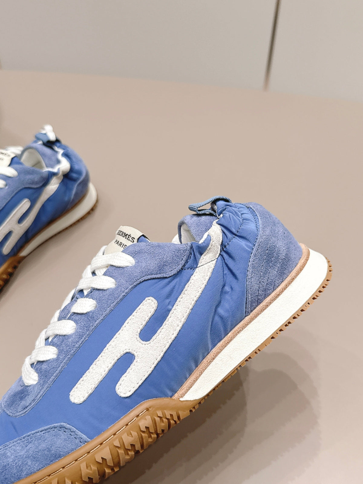 HM 26S Bouncing Sneakers Blue Nylon Suede