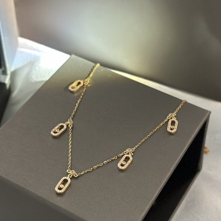 Messika Choker Move Uno Pampille Paved Gold Diamond Necklace