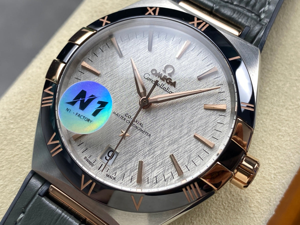 Omega Constellation Co-Axial Master Chronometer 41mm Watch Khaki Strap