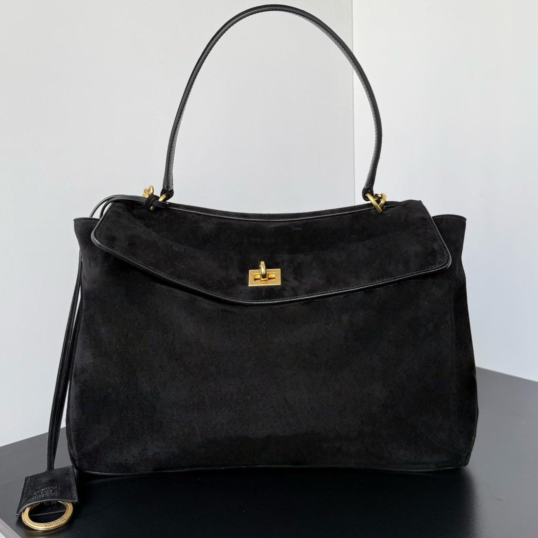Balenciaga 2026 Rodeo Bag Gold Buckle Suede Leather