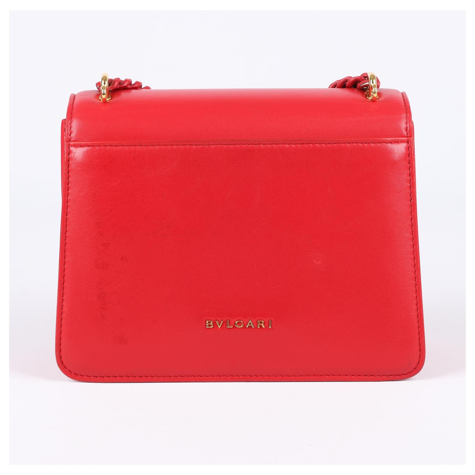 BVL Serpenti Forever Crossbody Bag 20cm Red Cowhide GHW 188659