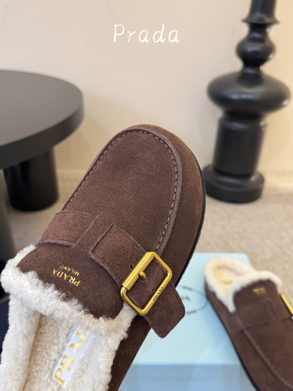 Prada 2026 Desert Mules Suede 151226