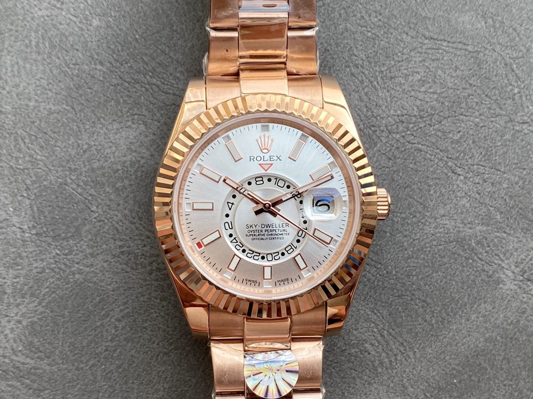SKY-DWELLER ROSE GOLD 42 GREY DIAL