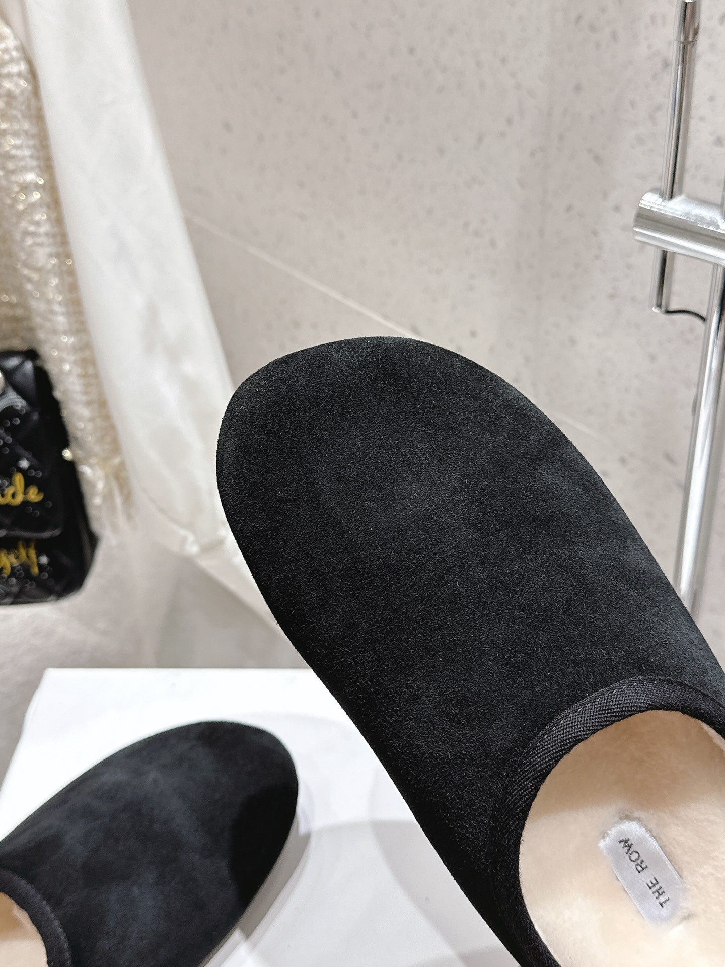 The Row Sandal Black Suede 334158