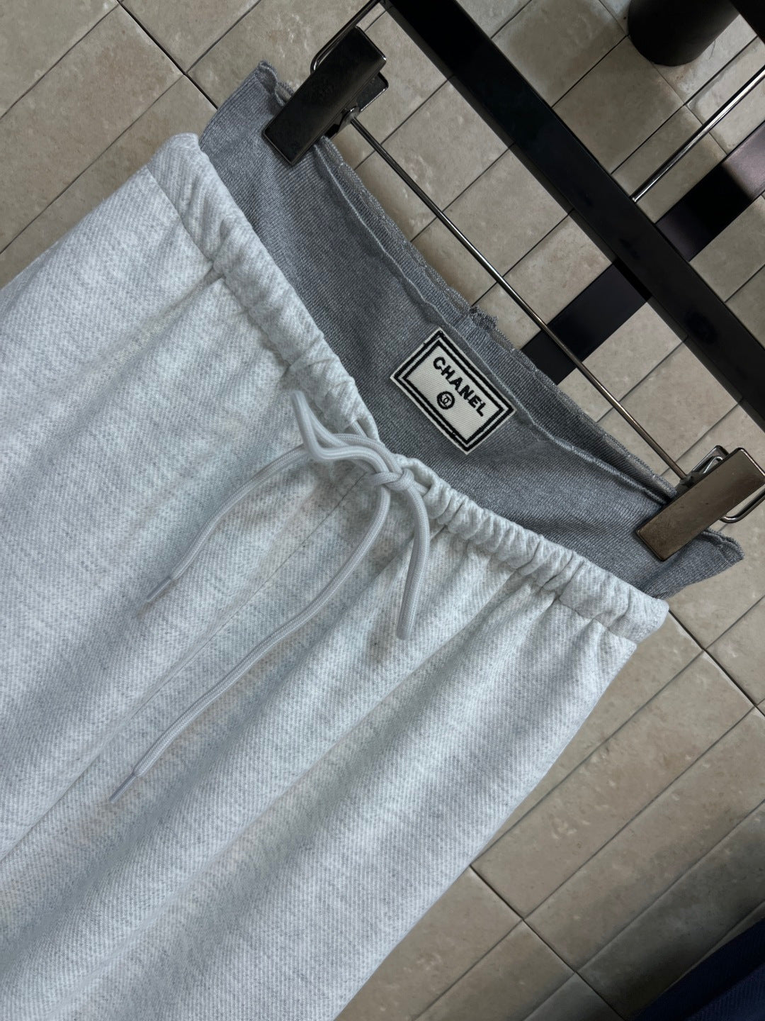CC 26 Double-waistband Wide-leg Sweatpants in Cotton 385690