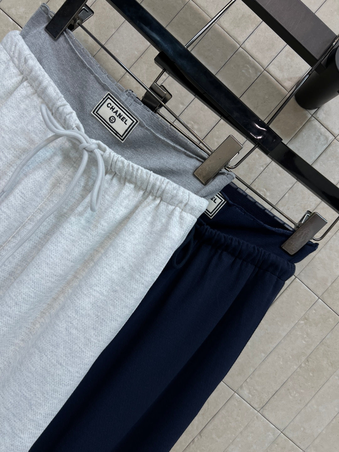CC 26 Double-waistband Wide-leg Sweatpants in Cotton 385690