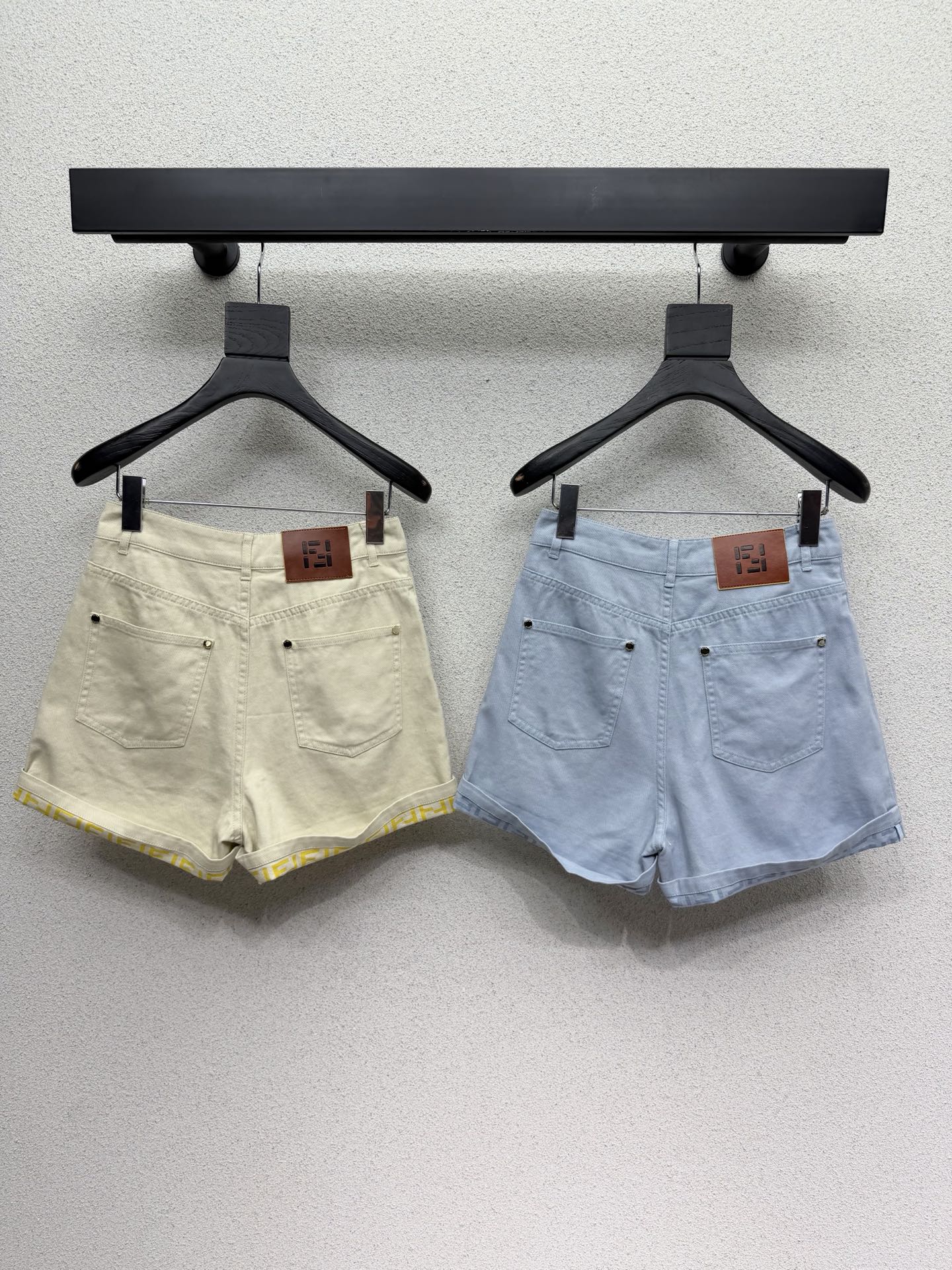 FD Denim Shorts with Rolled-up Cuffs in Cotton 384276