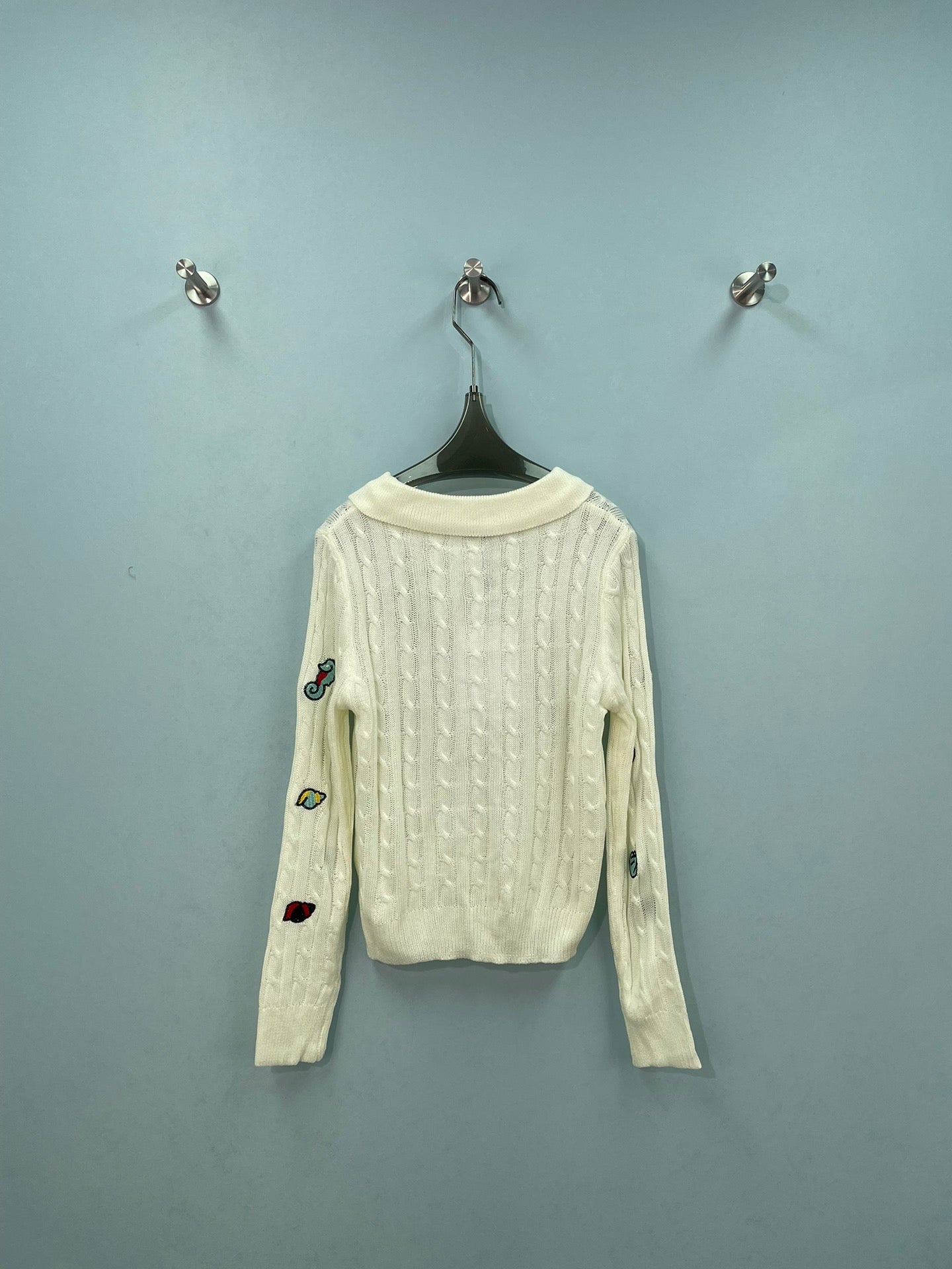 CC Coco Beach 2026 Embroidered Crochet Blouse Wool 747428