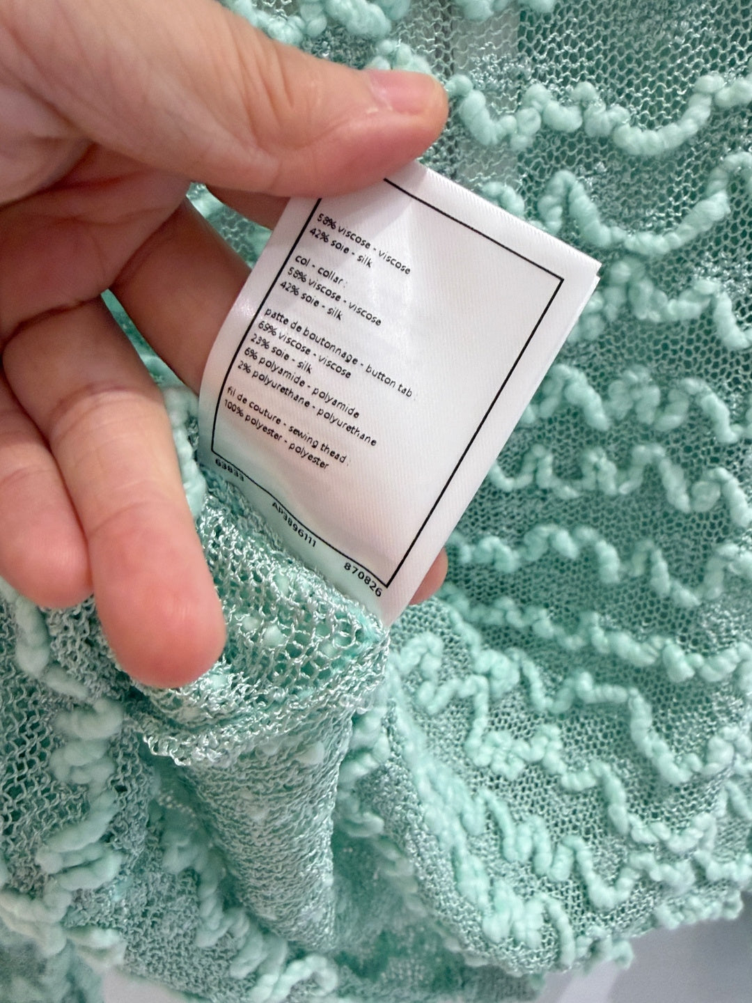 CC Métiers d'Art 2026 Sheer Cardigan Silk 750204