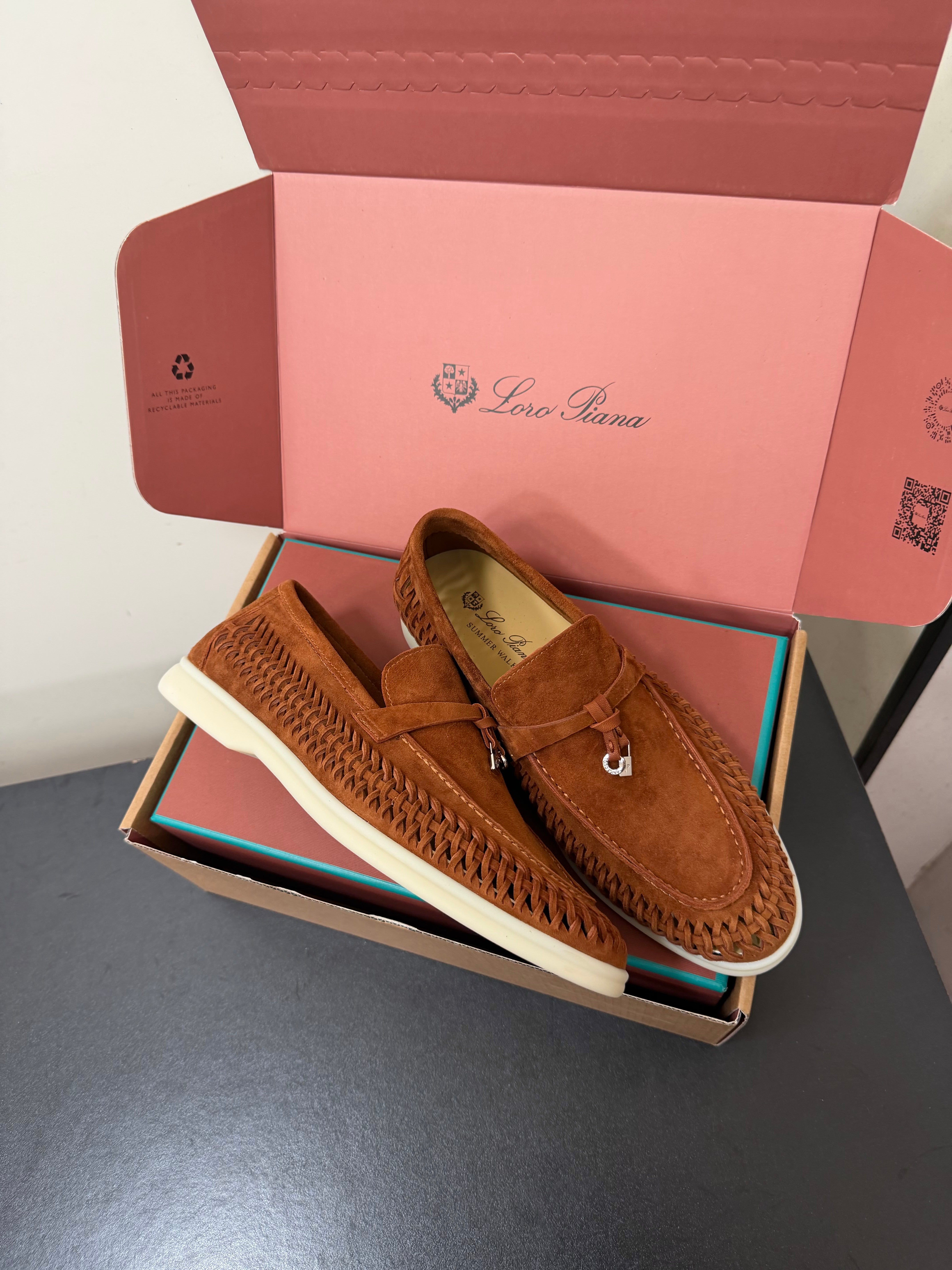 LP Summer Charms Walk Loafers Brown Suede 984724