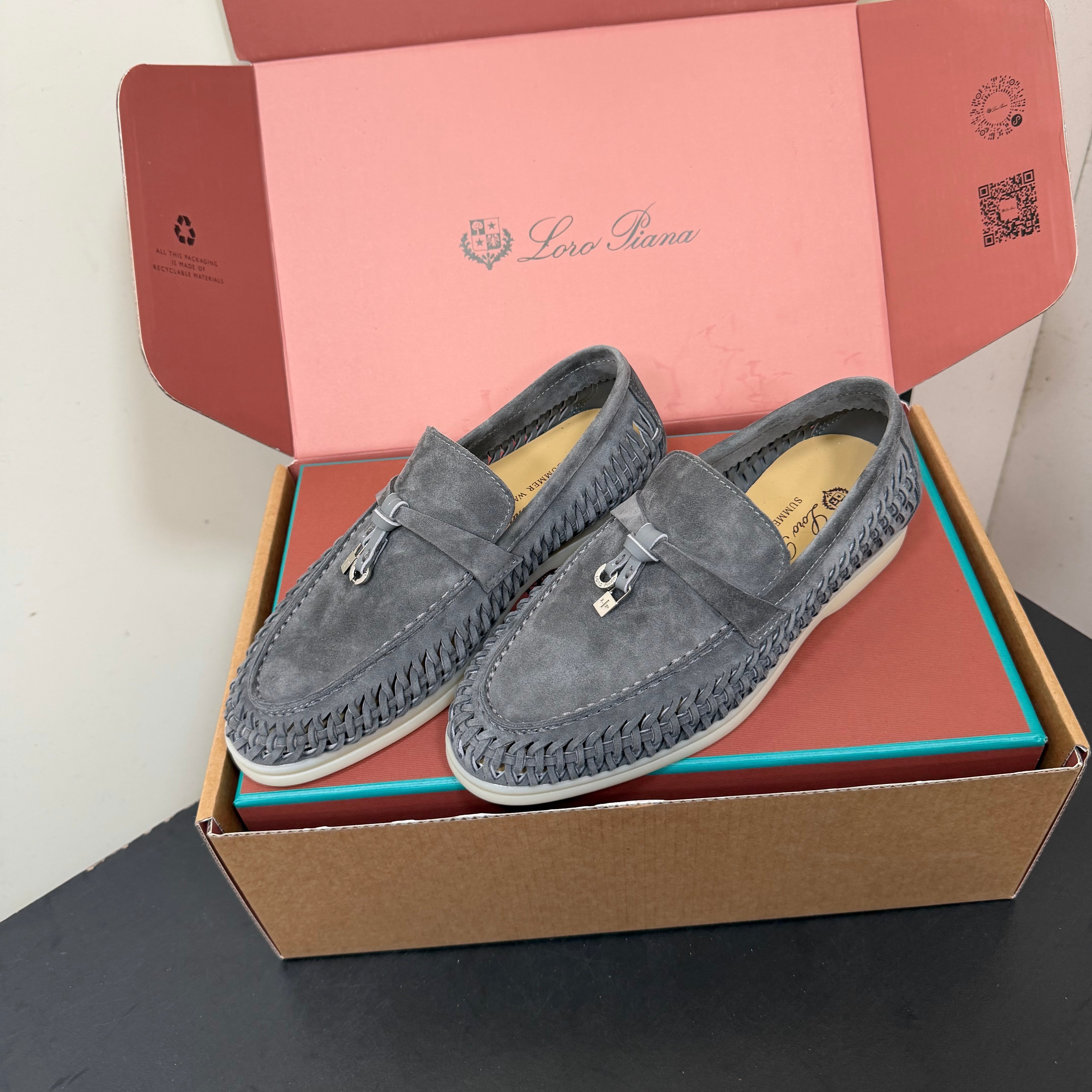 LP Summer Charms Walk Loafers Grey Suede 984721