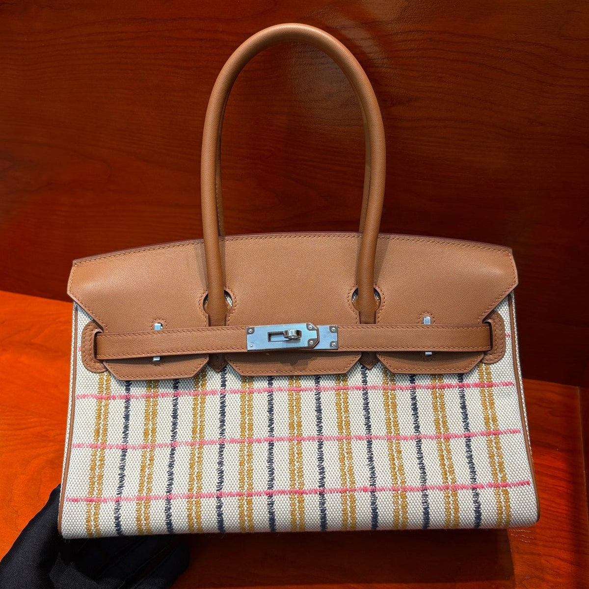 High-end Hermes 2026 Birkin Bag 29cm Gold Swift Leather And Canvas