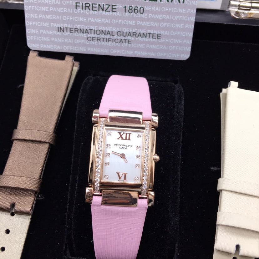 PATEK Twenty-Four 25mm Pink Gold Pink Strap