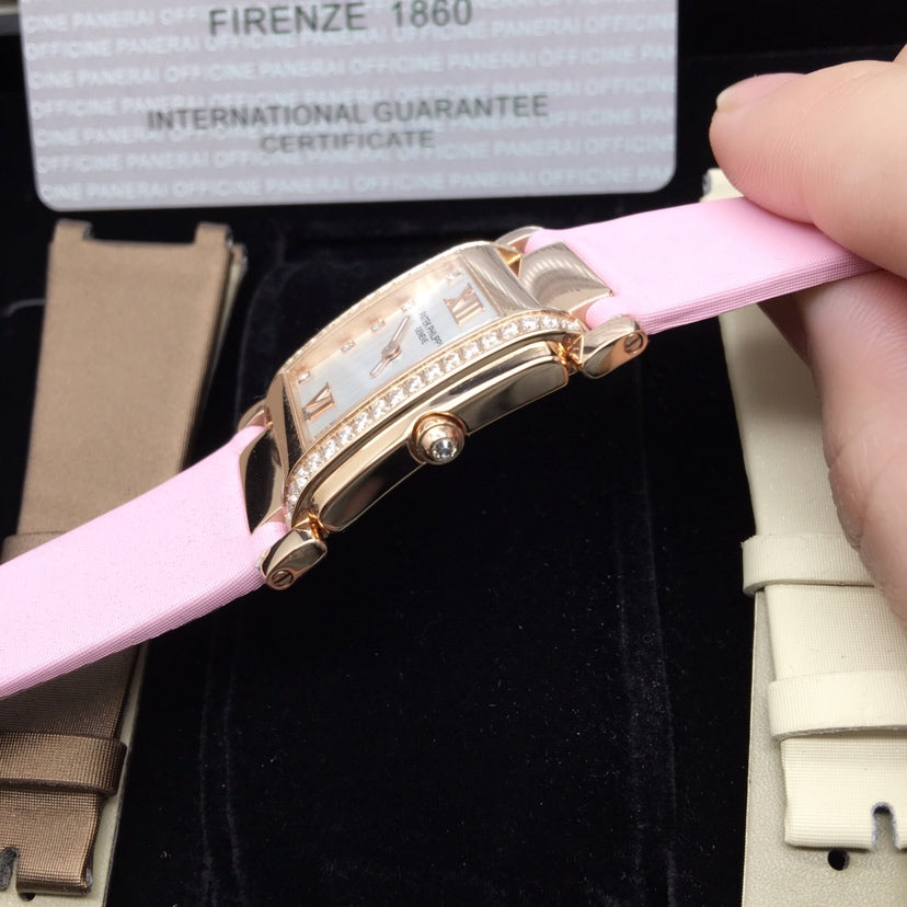 PATEK Twenty-Four 25mm Pink Gold Pink Strap