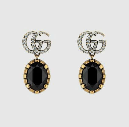 GG Marmont Crystal Earrings