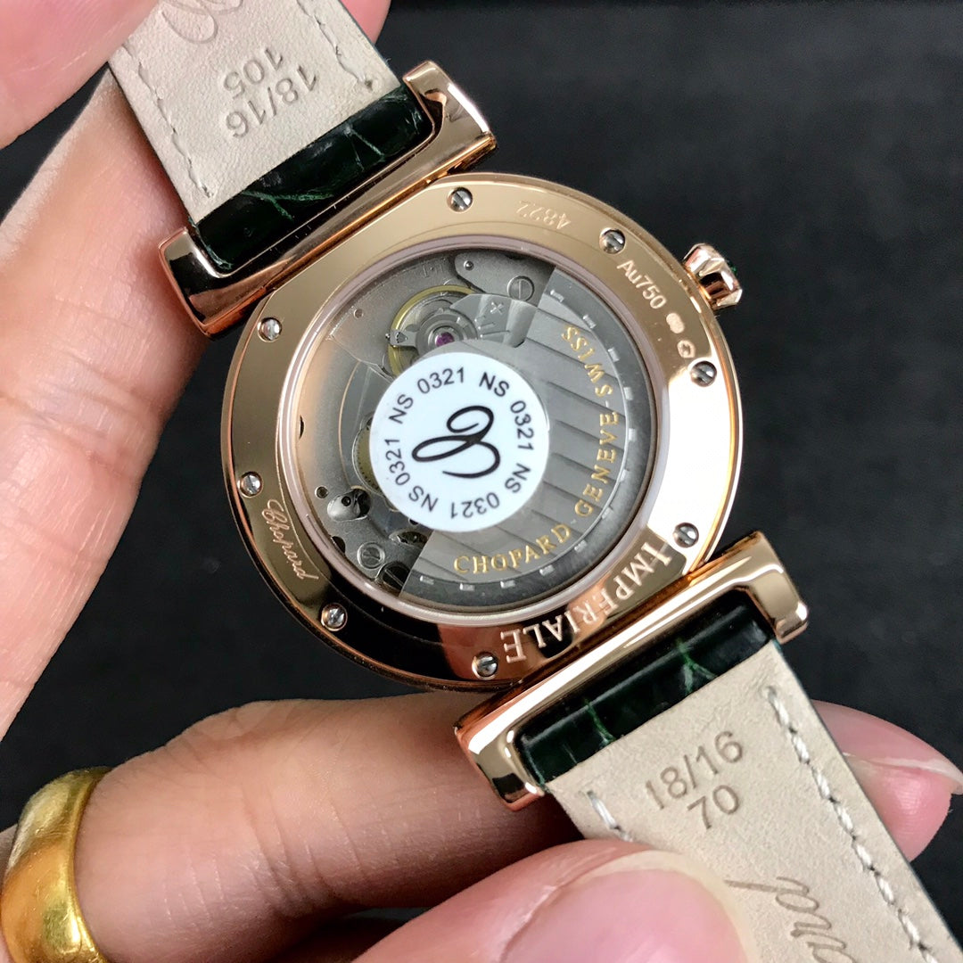 Impepiale 36mm Pink Gold Dark Green Dial