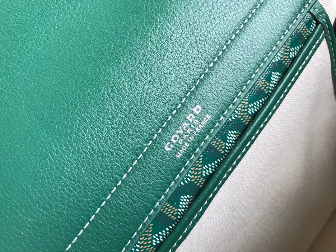 Goyard Rouette Souple Bag 31cm Green Canvas & Calfskin