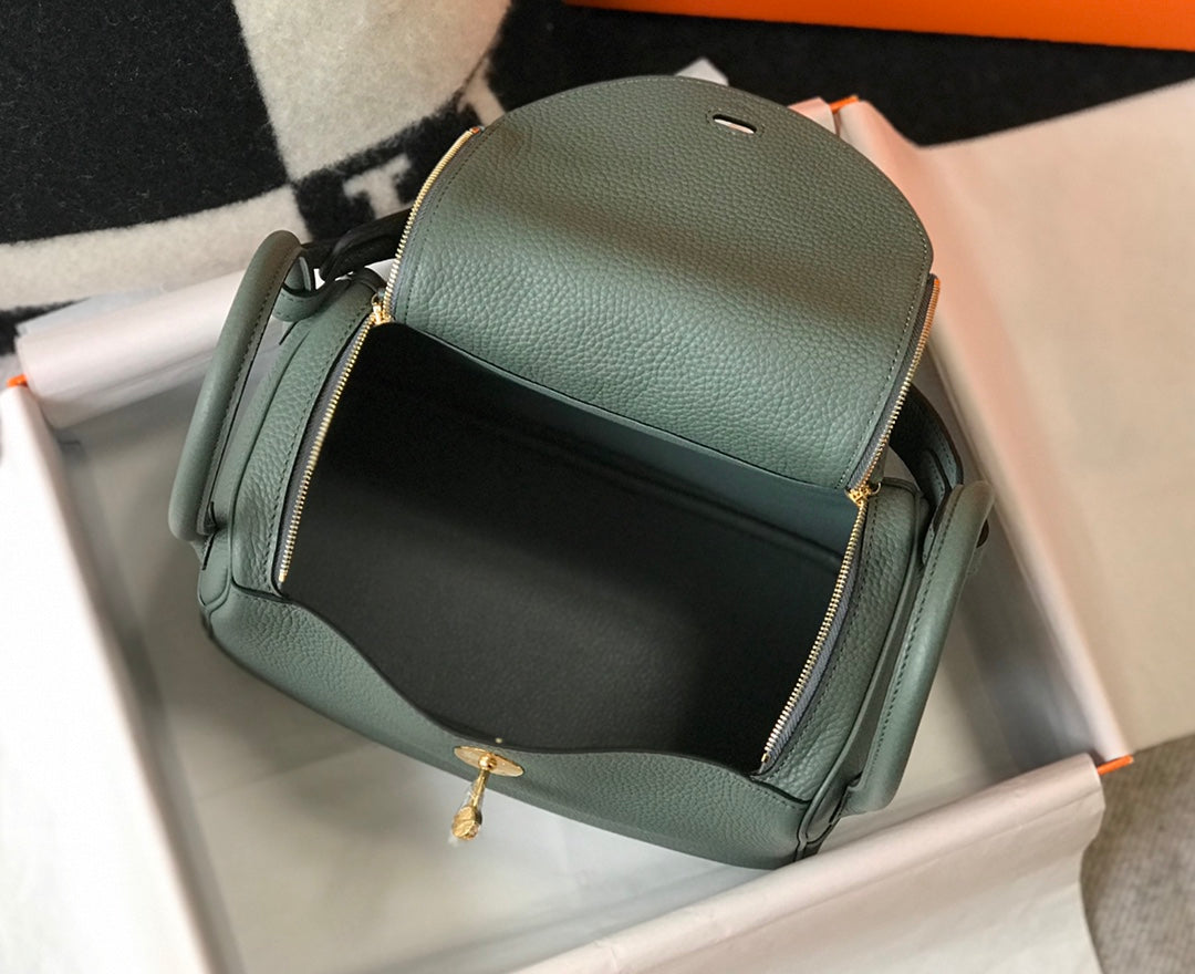 HM LINDY 30 BAG PINE TAURILLON CLEMENCE LEATHER