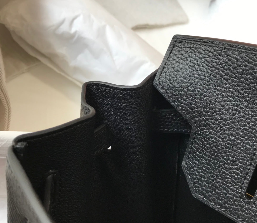 HM BIRKIN 35CM BAG BLACK TOGO GOLD HARDWARE