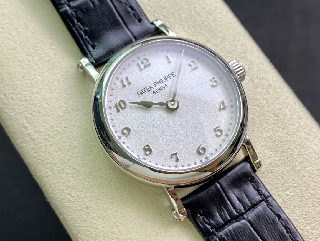 PATEK Calatrava 34.6mm Silver White Dial