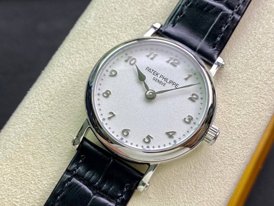 PATEK Calatrava 34.6mm Silver White Dial