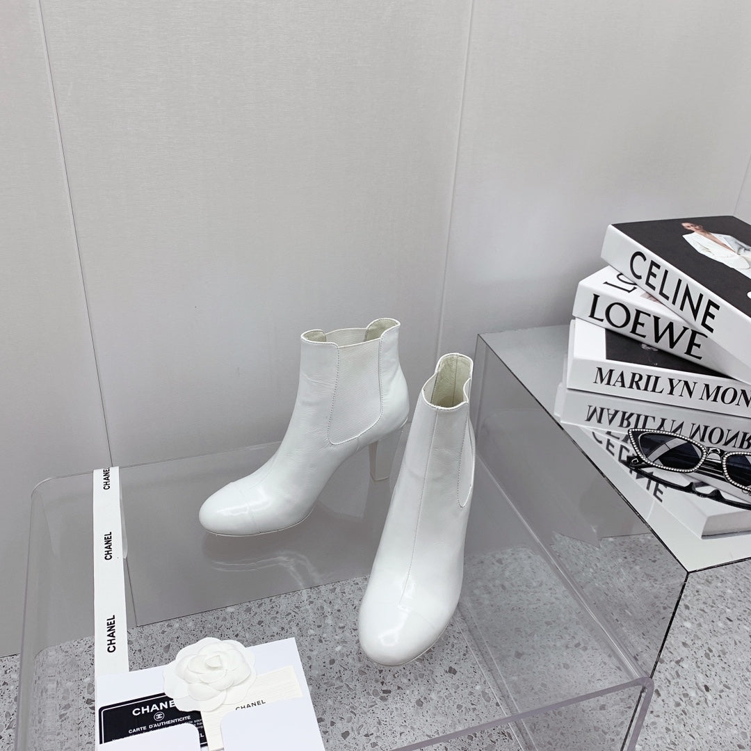 CC 26s Chelsea Boots 8cm White White Leather 162838