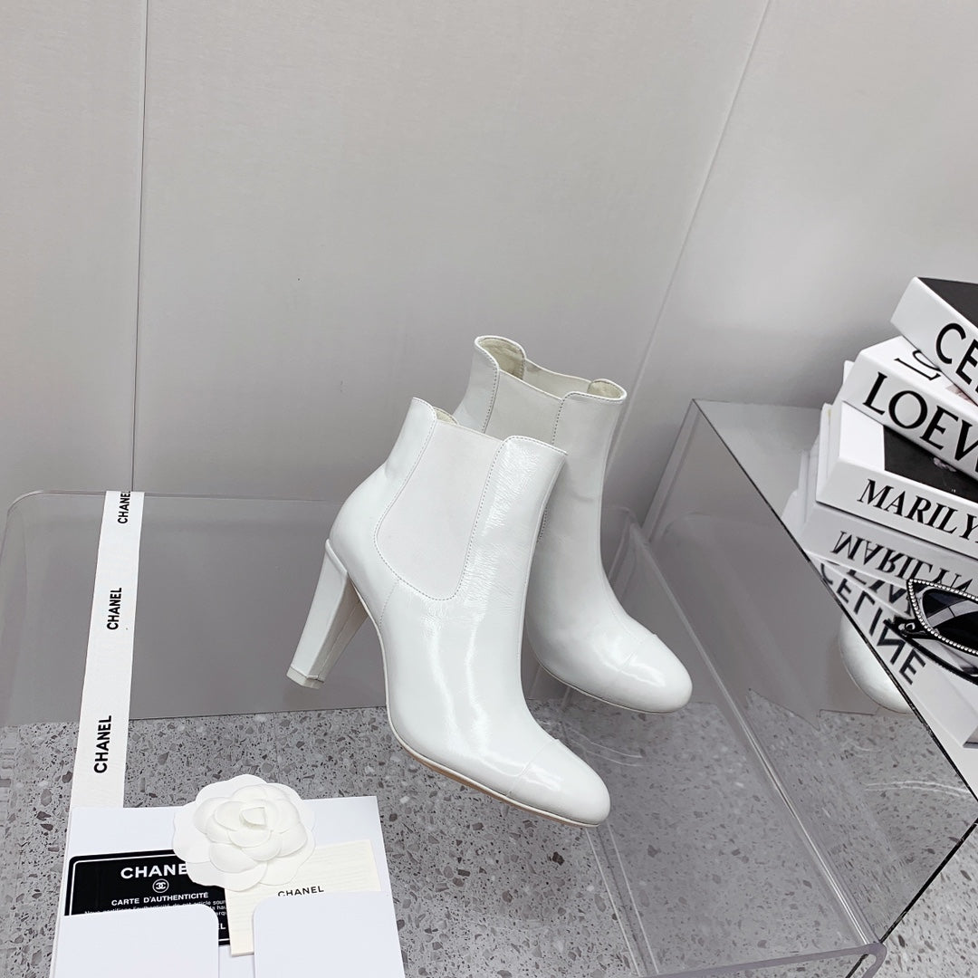 CC 26s Chelsea Boots 8cm White White Leather 162838