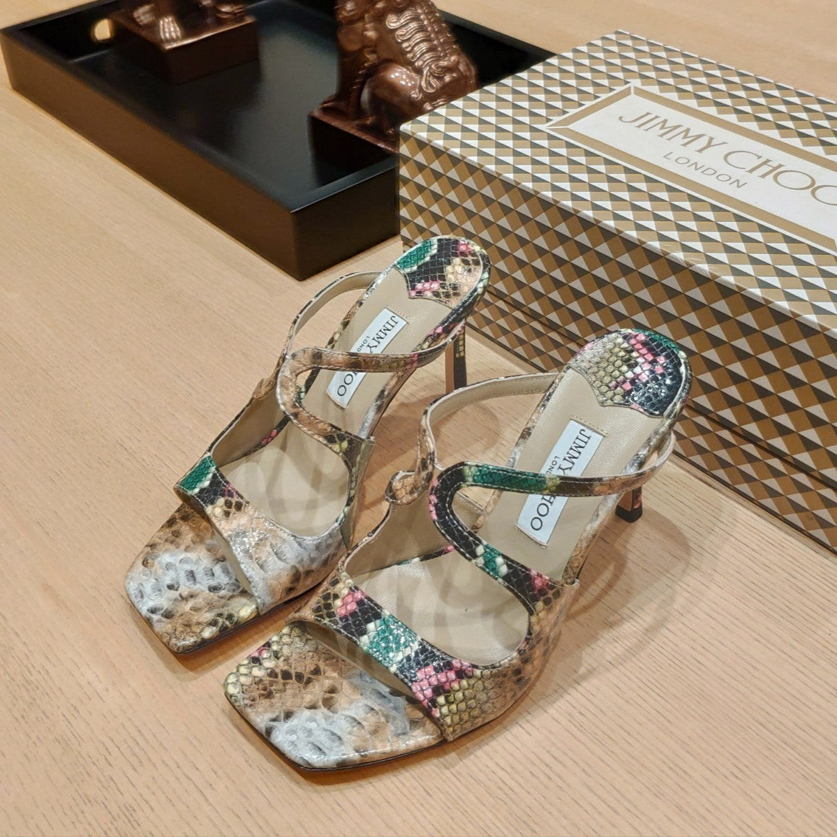 Jimmy 25 Anise 85 Multicolor Snake Skin 240073