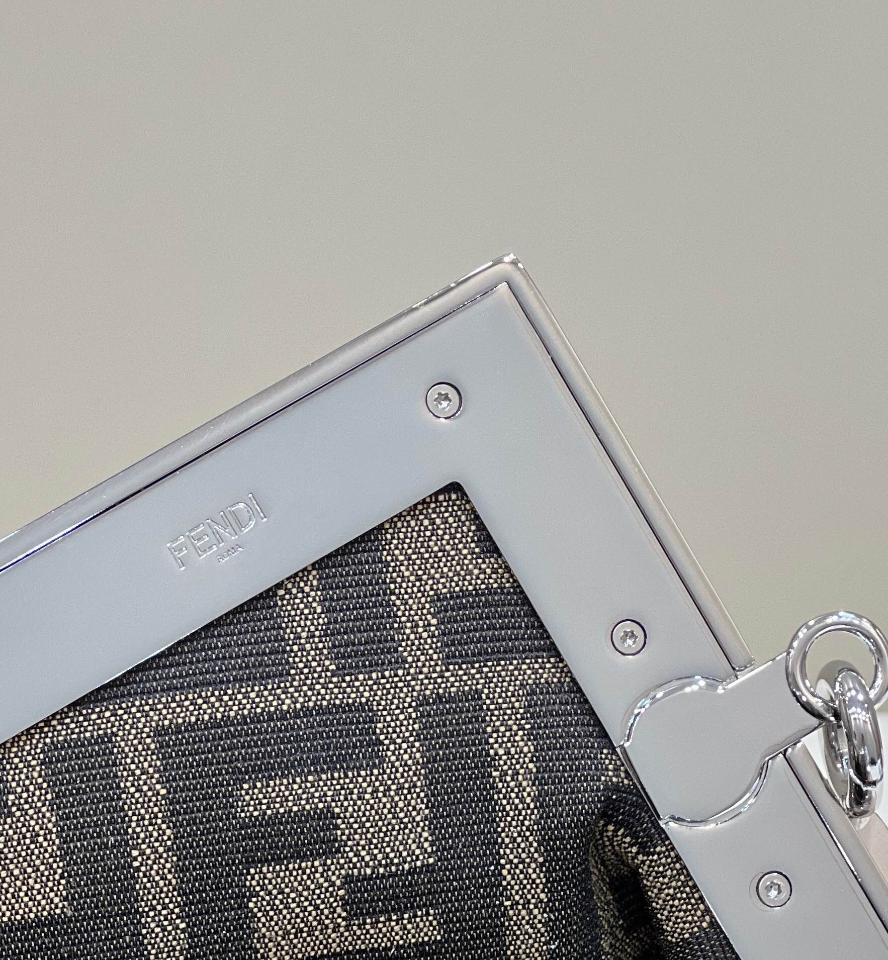 FENDI FIRST SMALL 26 IN COLORFUL SUEDE AND CALFSKIN WITH SILVER HARDWARE