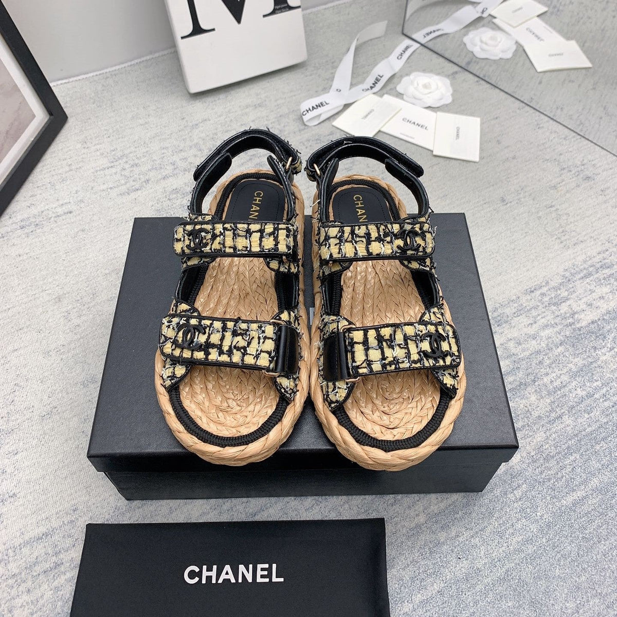 CC 26s Dad Sandals Multicolor Tweed Cord 160042