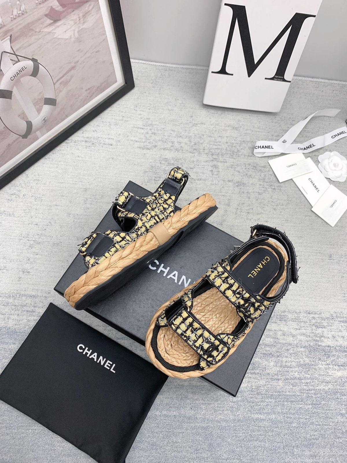 CC 26s Dad Sandals Multicolor Tweed Cord 160042