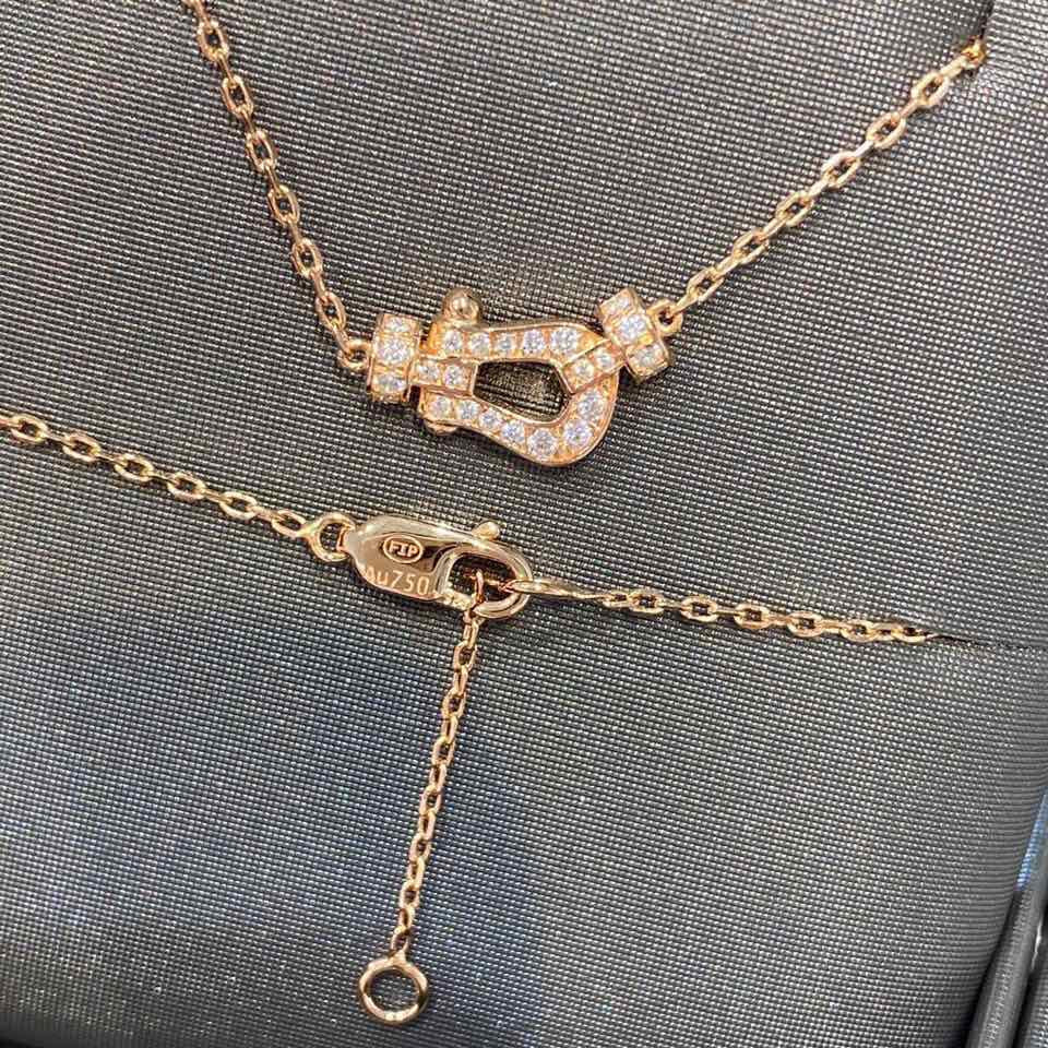 Fred Force 10 Small Model Pink Gold Necklace