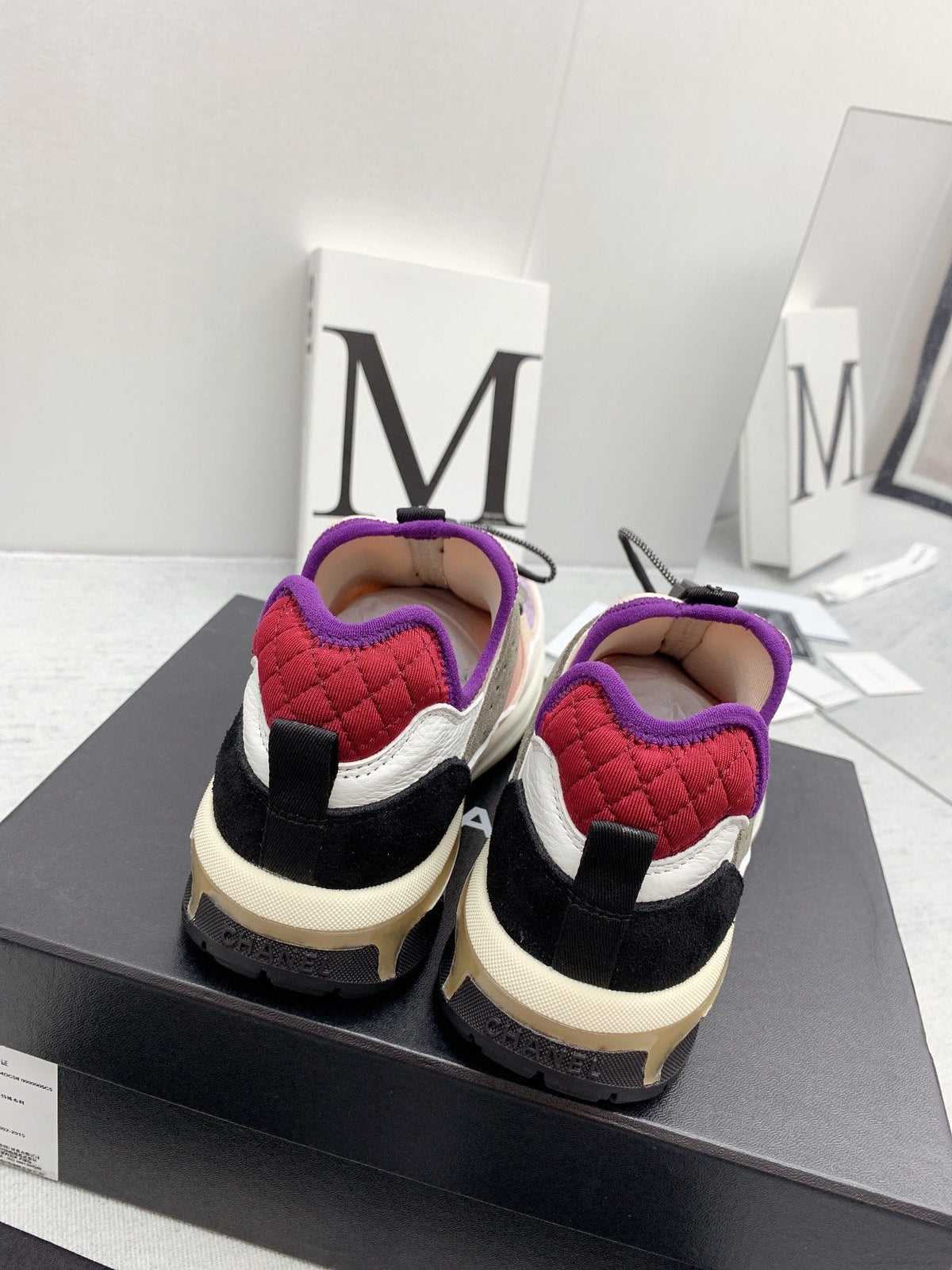 CC 26s Multicolor Sneakers Purple Pink Khaki Calfskin Mesh 160119
