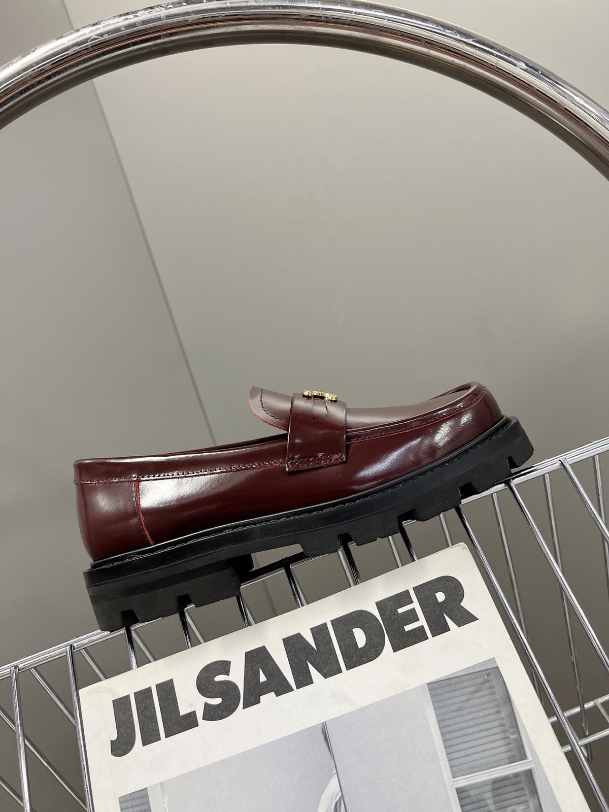 CE 26s Margaret Loafers 3.5cm Burgundy Leather 114192
