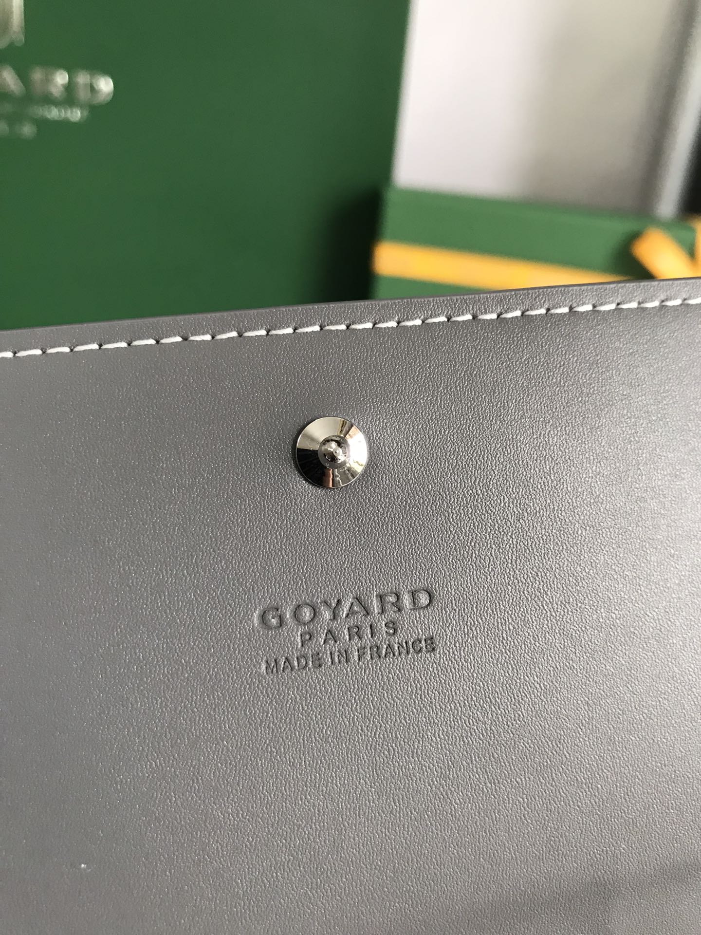 Goyard Varenne Continental Wallet 19cm Grey Canvas & Calfskin