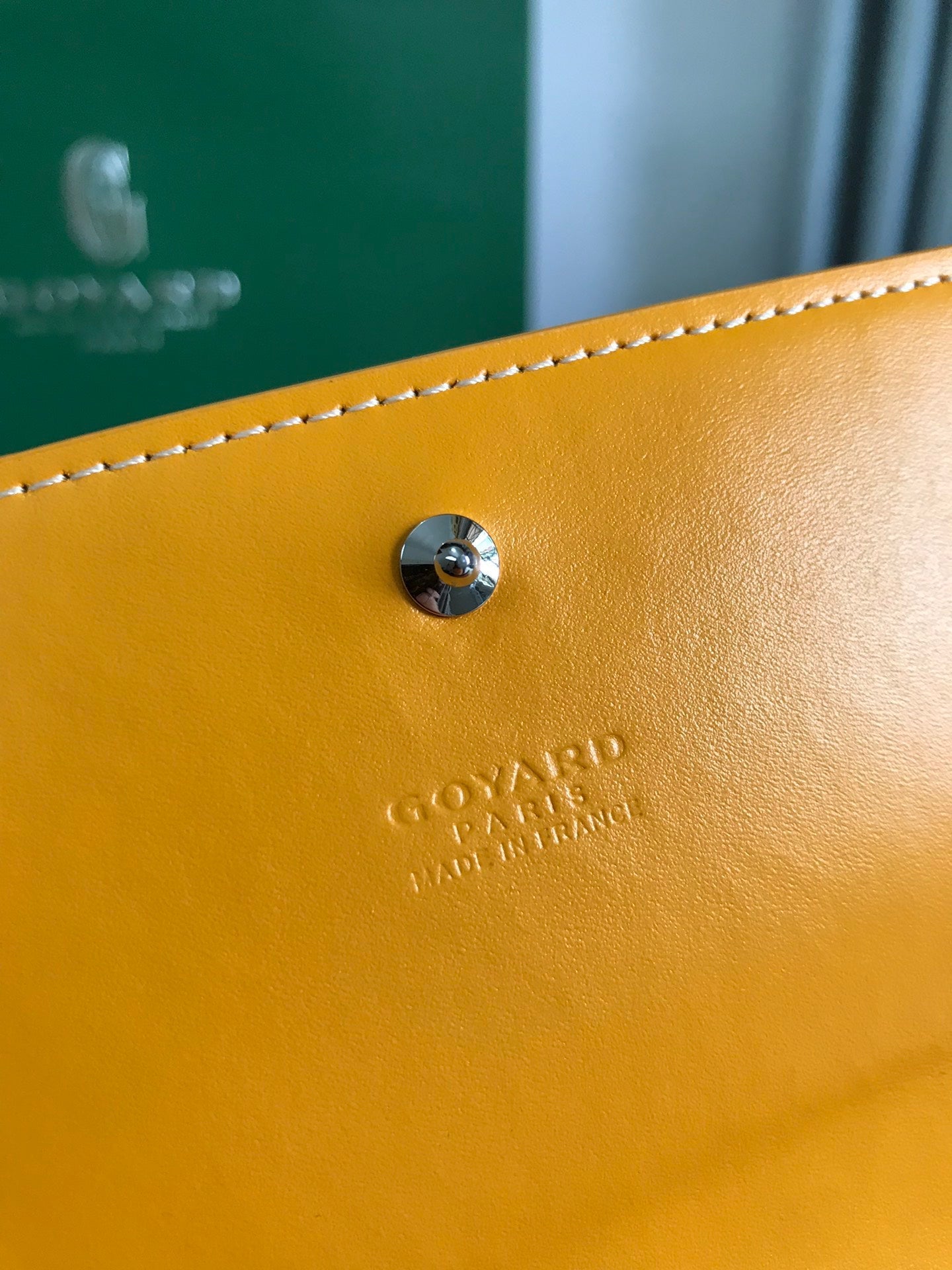 Goyard Varenne Continental Wallet 19cm Yellow Canvas & Calfskin