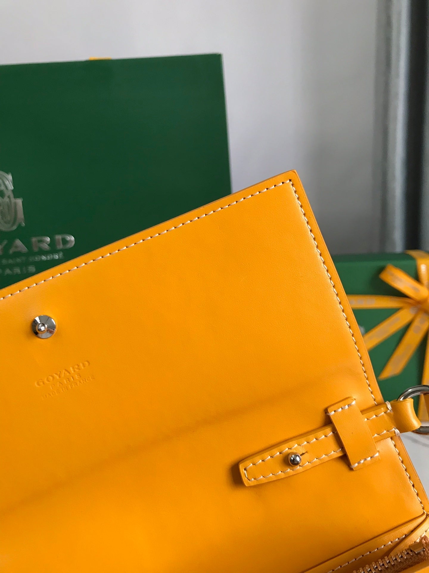 Goyard Varenne Continental Wallet 19cm Yellow Canvas & Calfskin