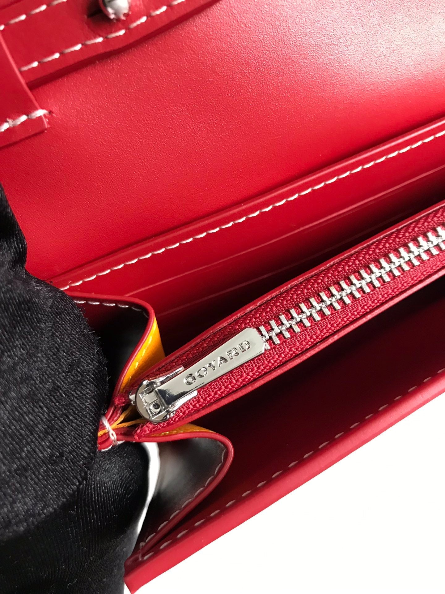 Goyard Varenne Continental Wallet 19cm Red Canvas & Calfskin