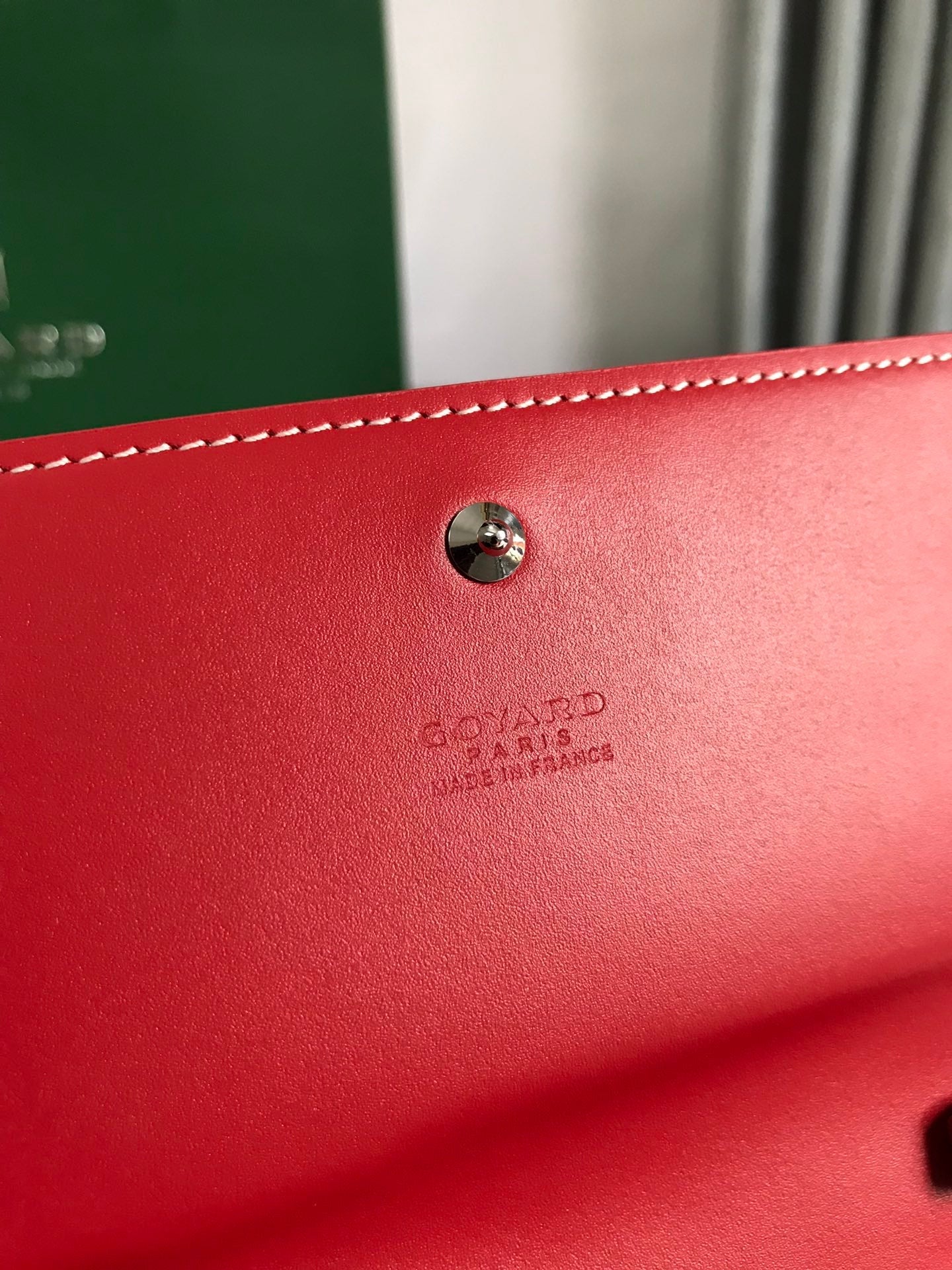 Goyard Varenne Continental Wallet 19cm Red Canvas & Calfskin