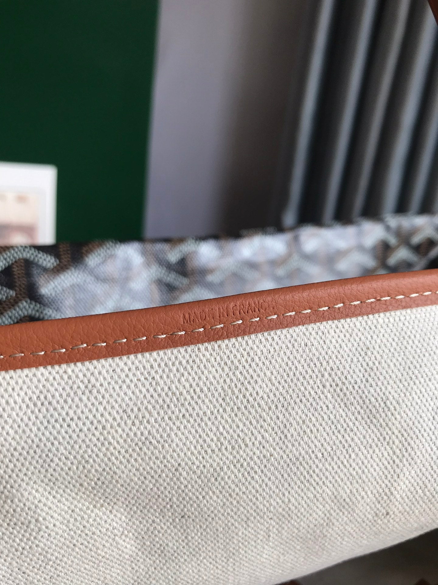 Goyard Hulot Saint Louis PM Bag 34cm Black Tan Canvas & Calfskin