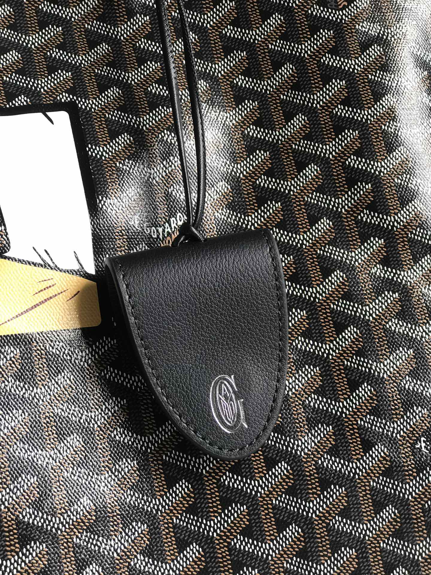 Goyard Hulot Saint Louis PM Bag 39cm Black Canvas & Calfskin