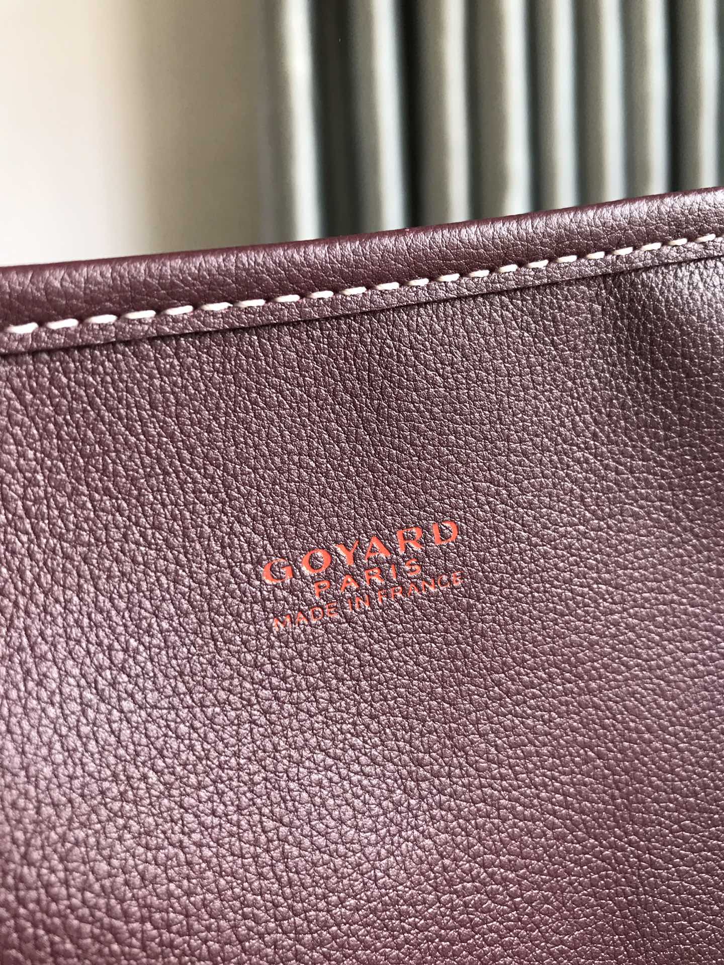 Goyard Anjou GM Bag 39cm Burgundy Calfskin Goyardine Canvas 290823