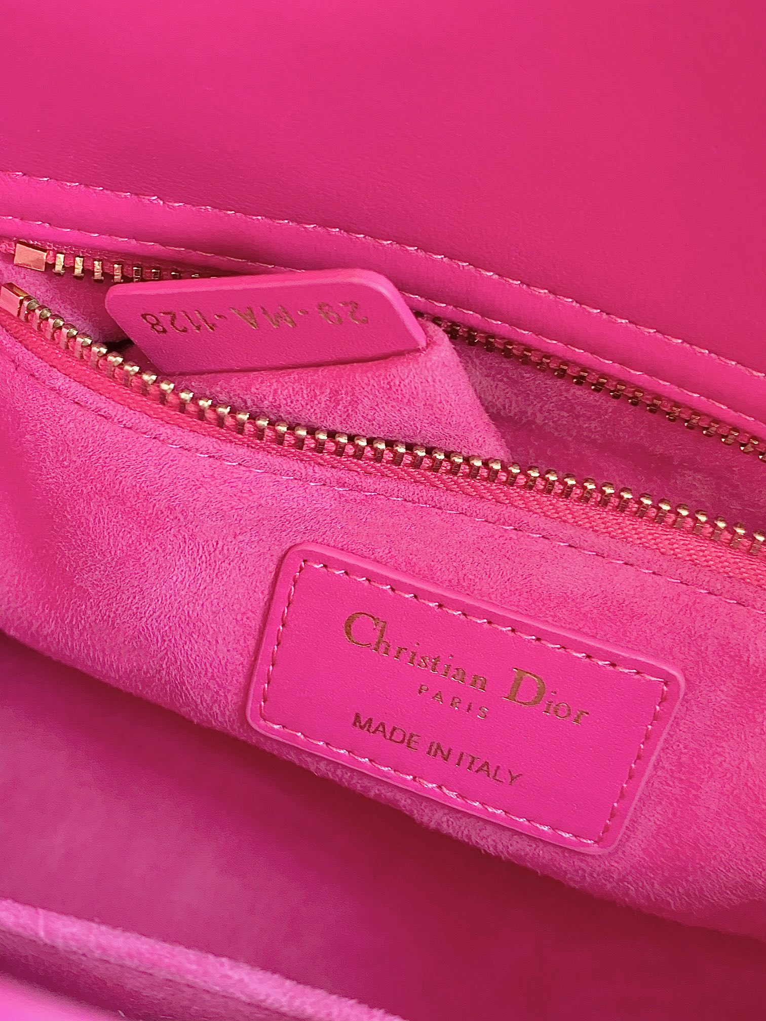 SMALL LADY 20 DARK HOT PINK LAMBSKIN