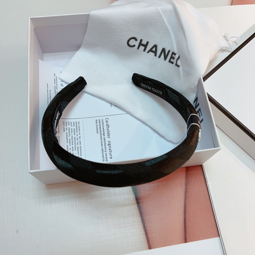BLACK SILK HAIRBAND 876966