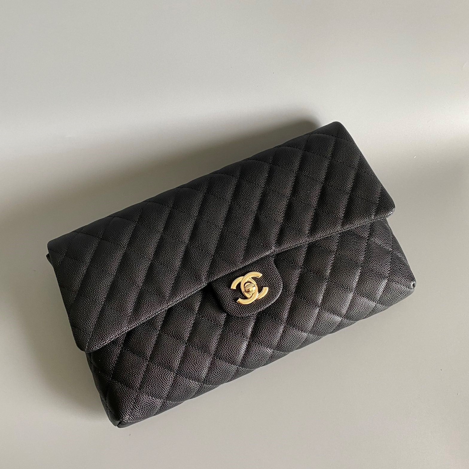 CC Handbag 28cm Black Caviar Leather