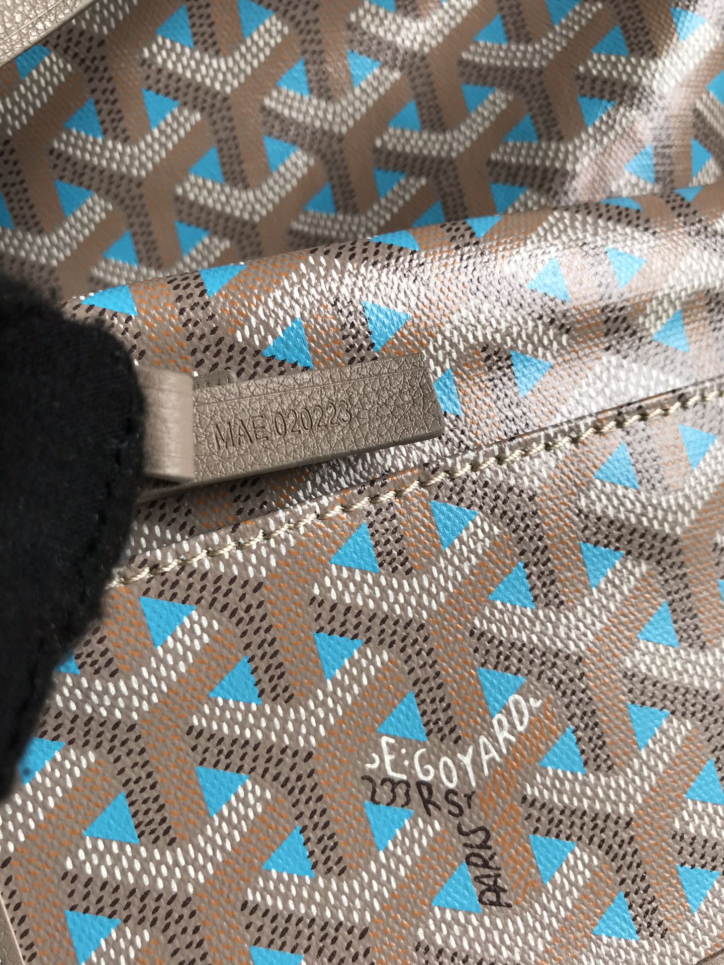 Goyard Boheme Hobo Bag 42cm Turquoise Canvas & Cafskin