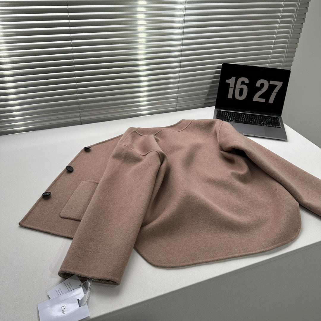 CD 26s V Neck Wool Jacket Beige Oblique Wool 429310