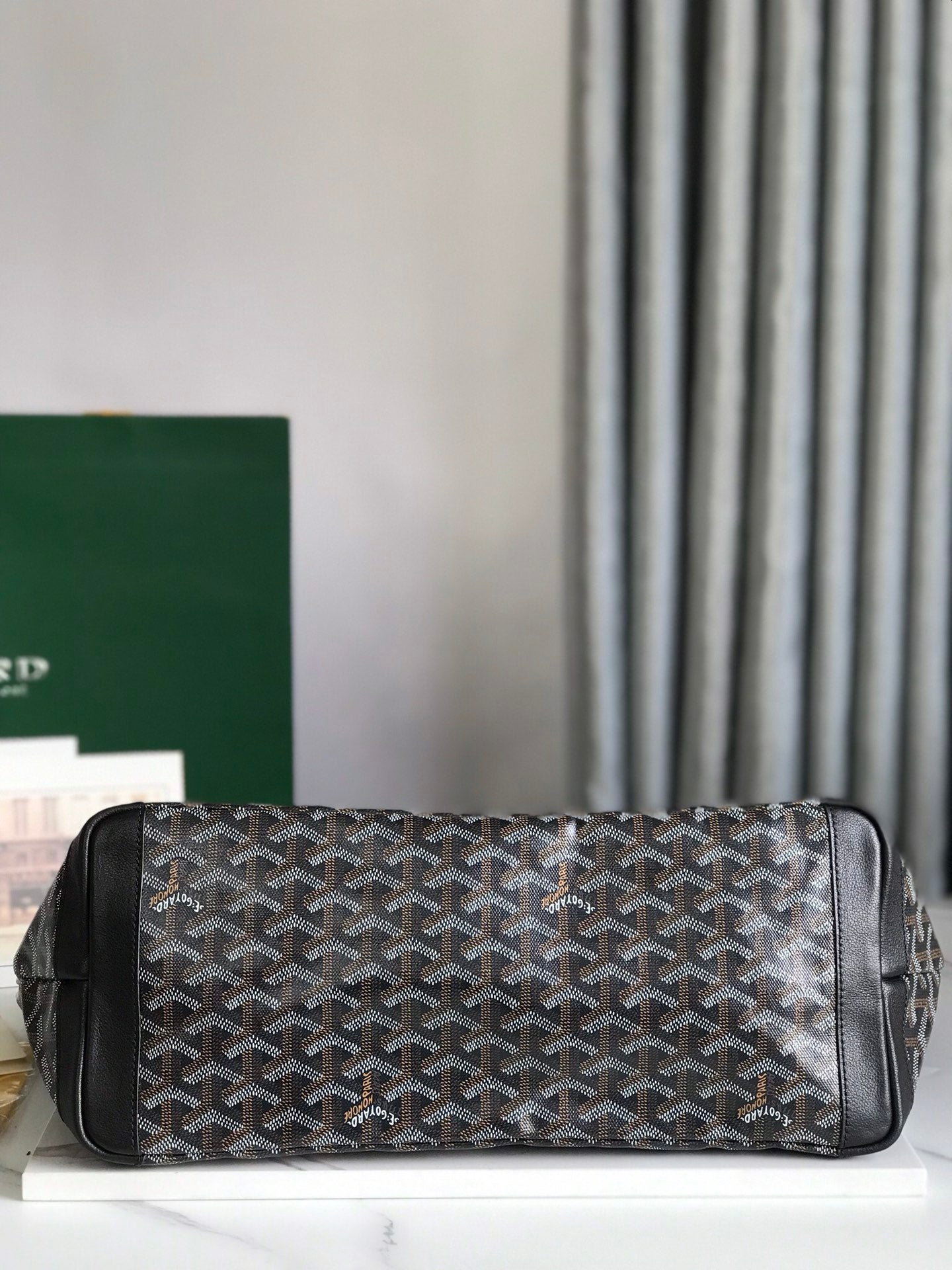 Goyard Artois PM Bag 35cm Black Canvas & Calfskin