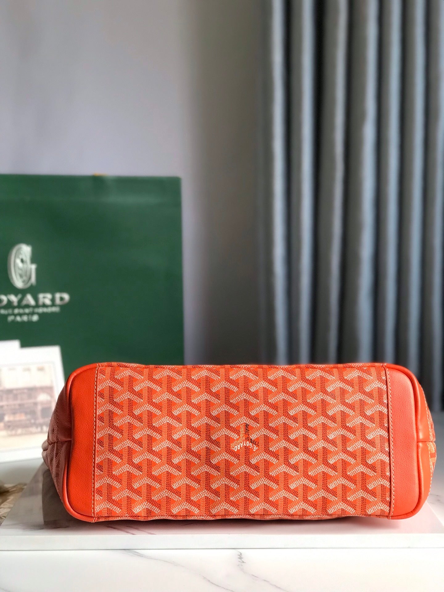 Goyard Artois Bag 30cm Orange Canvas & Calfskin