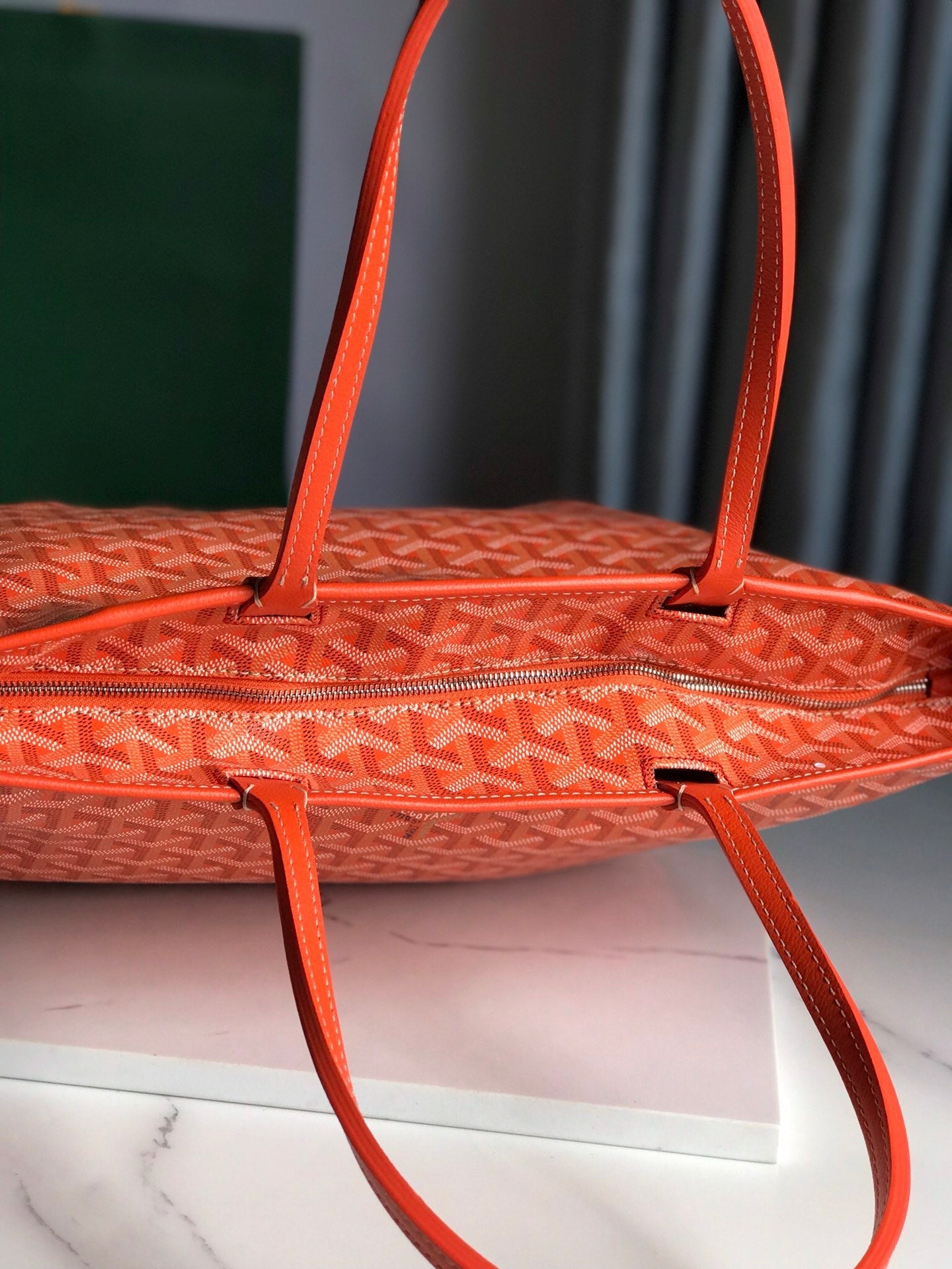 Goyard Artois Bag 30cm Orange Canvas & Calfskin